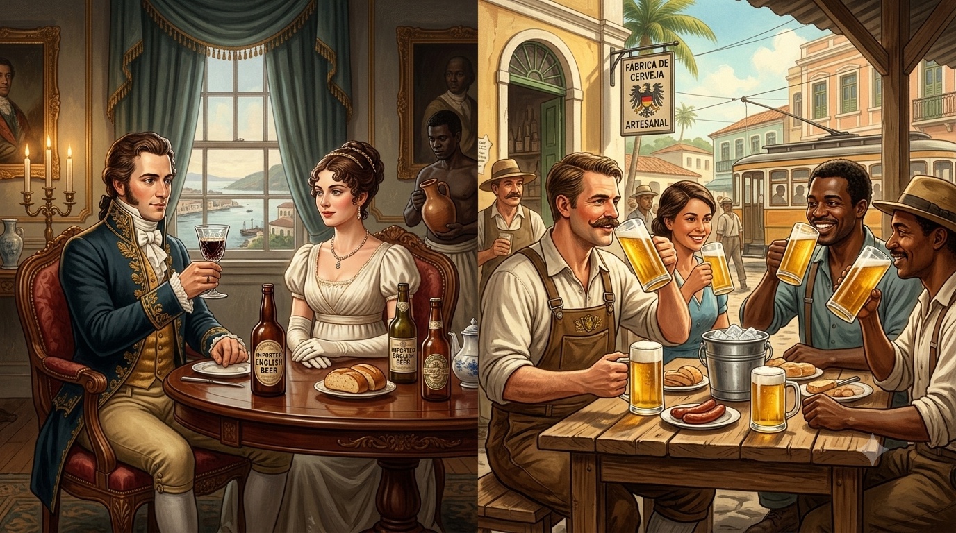simbologia historica cultural mistica da chegada da cerveja no brasil