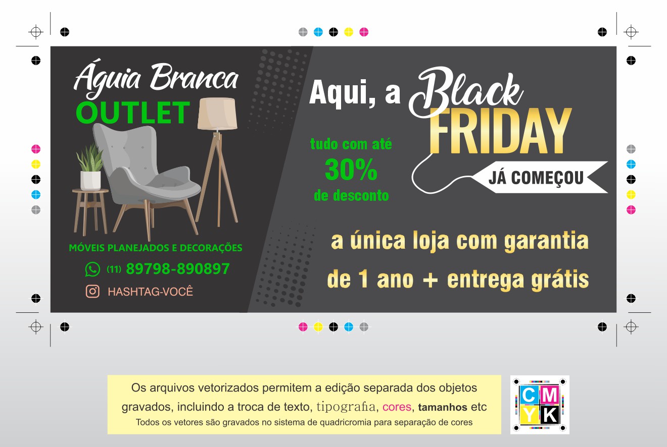 cupom black friday editavel download em vetor com marca de corte desconto moveis decorações