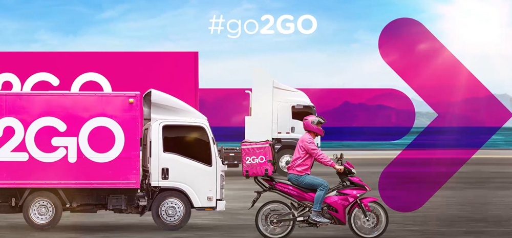 logo 2go logistica transporte adesivo frota veiculo