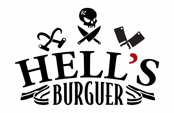 logo restaurante hells burguer download vetor