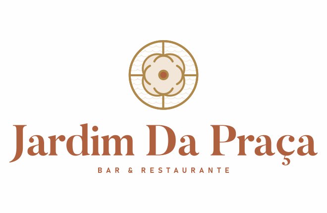 logo restaurante jardim da praça download vetor