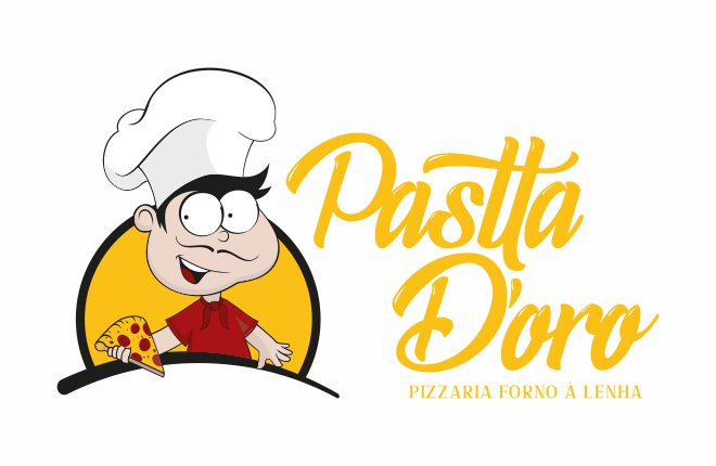 logo restaurante pastta doro pizzaria download vetor