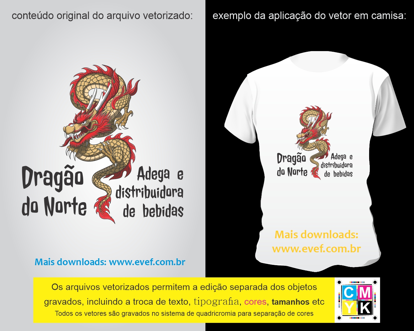 vetor estampa camisa adega distribuidora de bebidas dragão do norte