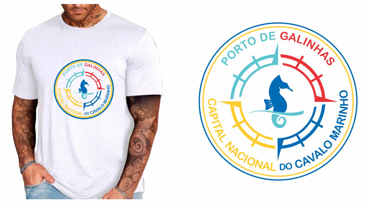 vetorizar arquivo imagem moda praia estampa verao camiseta surf litoral silk screen cavalo marinho